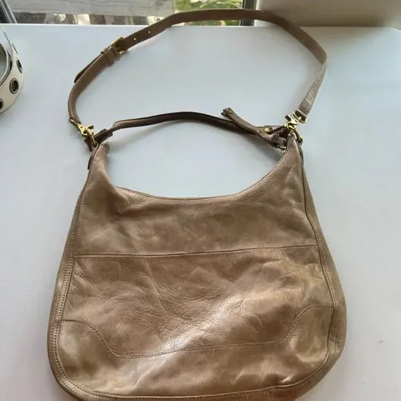 Frye melissa Bag Womens Brown Leather Crossbody/ Shoulder Lined Detachable Strap